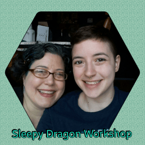 Karen (Mama Dragon) and Kit (Baby Dragon)